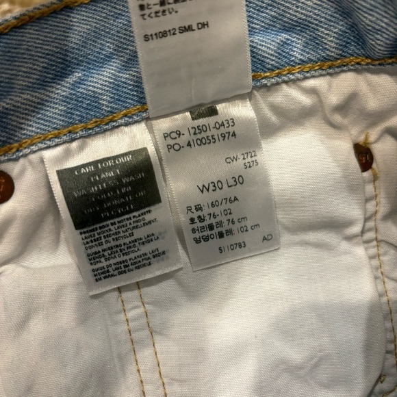 Levi’s 501 Jeans 150th Anniversary Light wash patch 30x30 - Picture 9 of 13